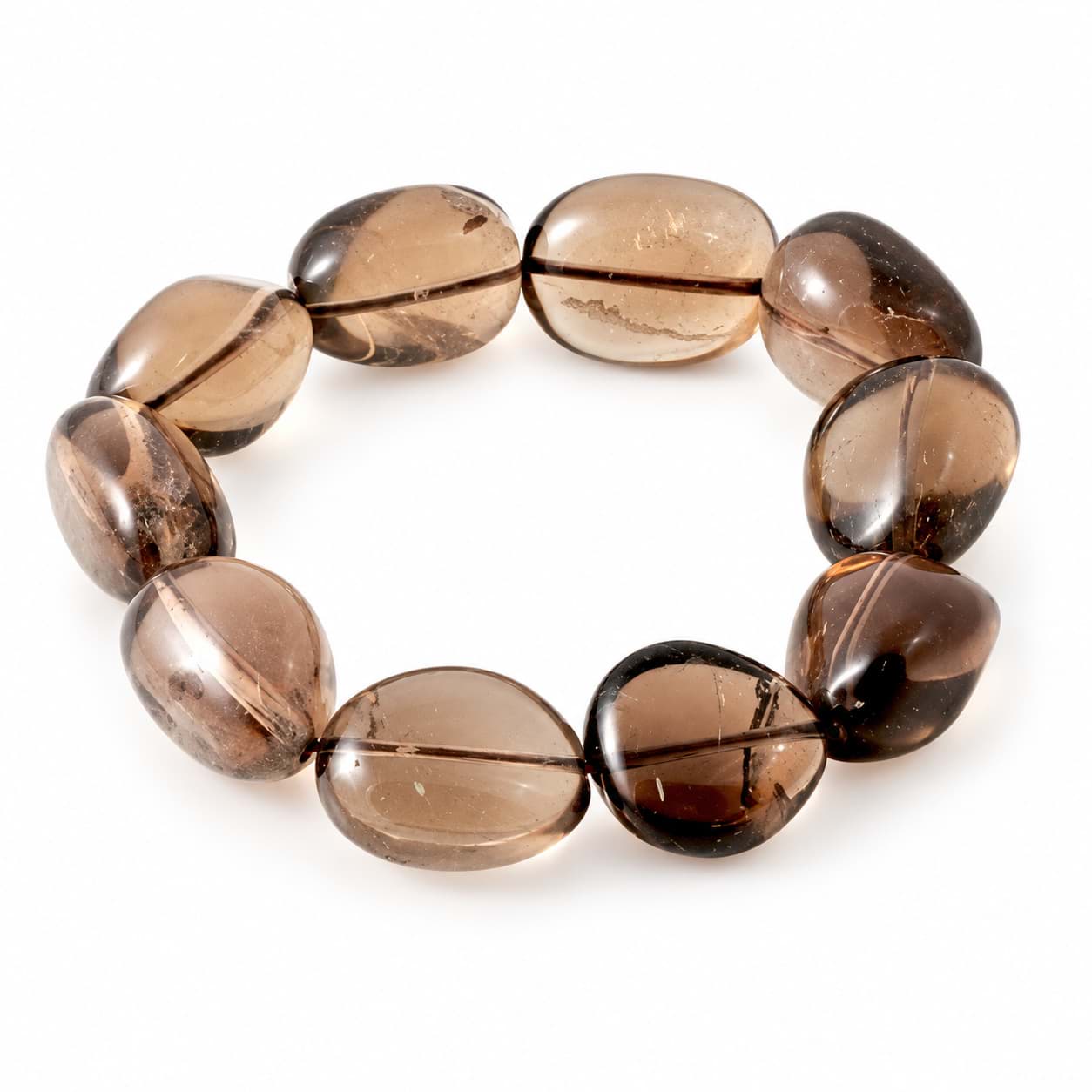 Bracelet de Quartz fumeux Nuggets 18-22mm