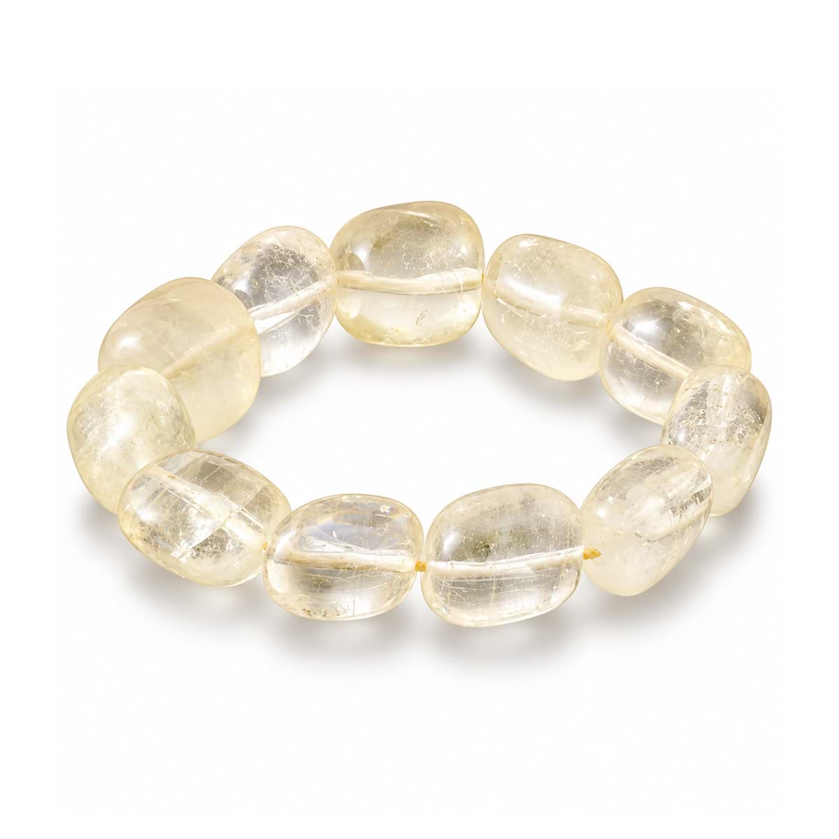 Honig Calcit Nuggets Armband ca. 18-22mm