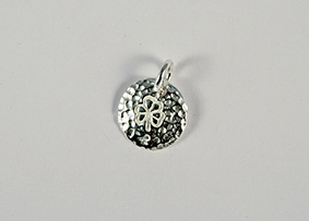 Bild von Charm 12mm Kleeblatt Anhänger, Silber