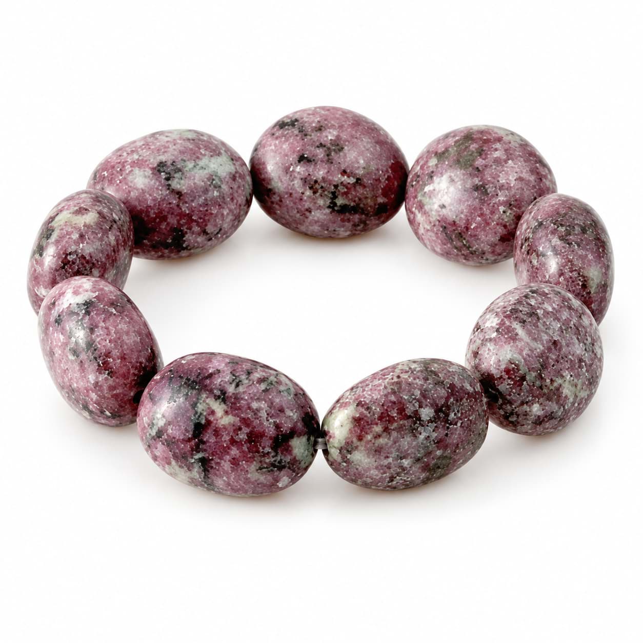 Bracelet de Lepidolite Nuggets environ 18-22mm