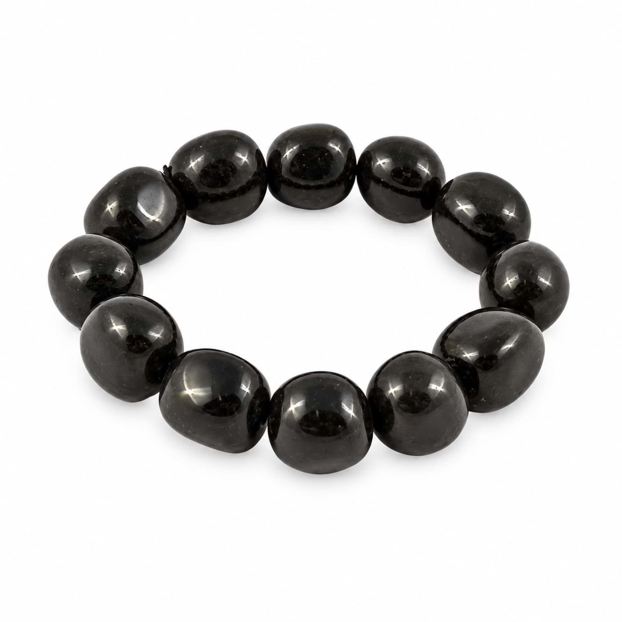 Obsidienne arc-en-ciel Nuggets 13-16mm bras