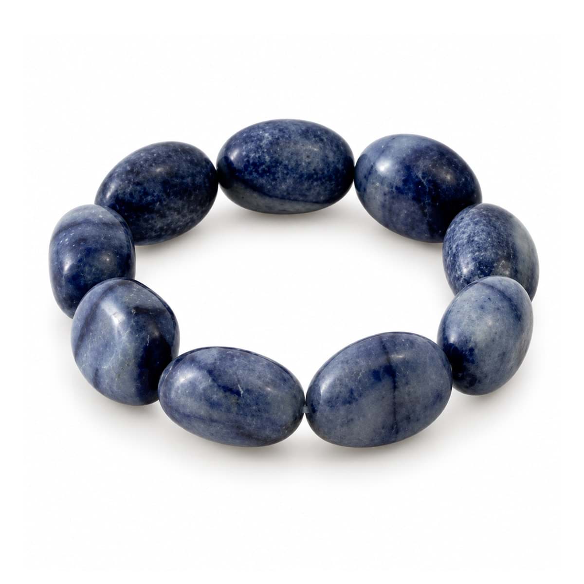 Blauquarz Nuggets 18-22mm Armband