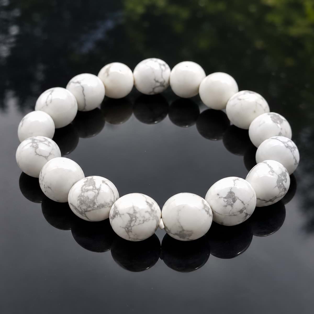 Bracciale di nuggets di Magnesite 8-12 mm