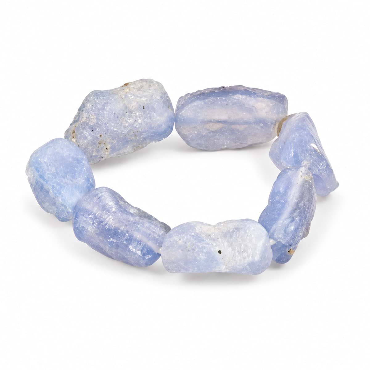 Bracciale barocco in nuggets di Calcedonio