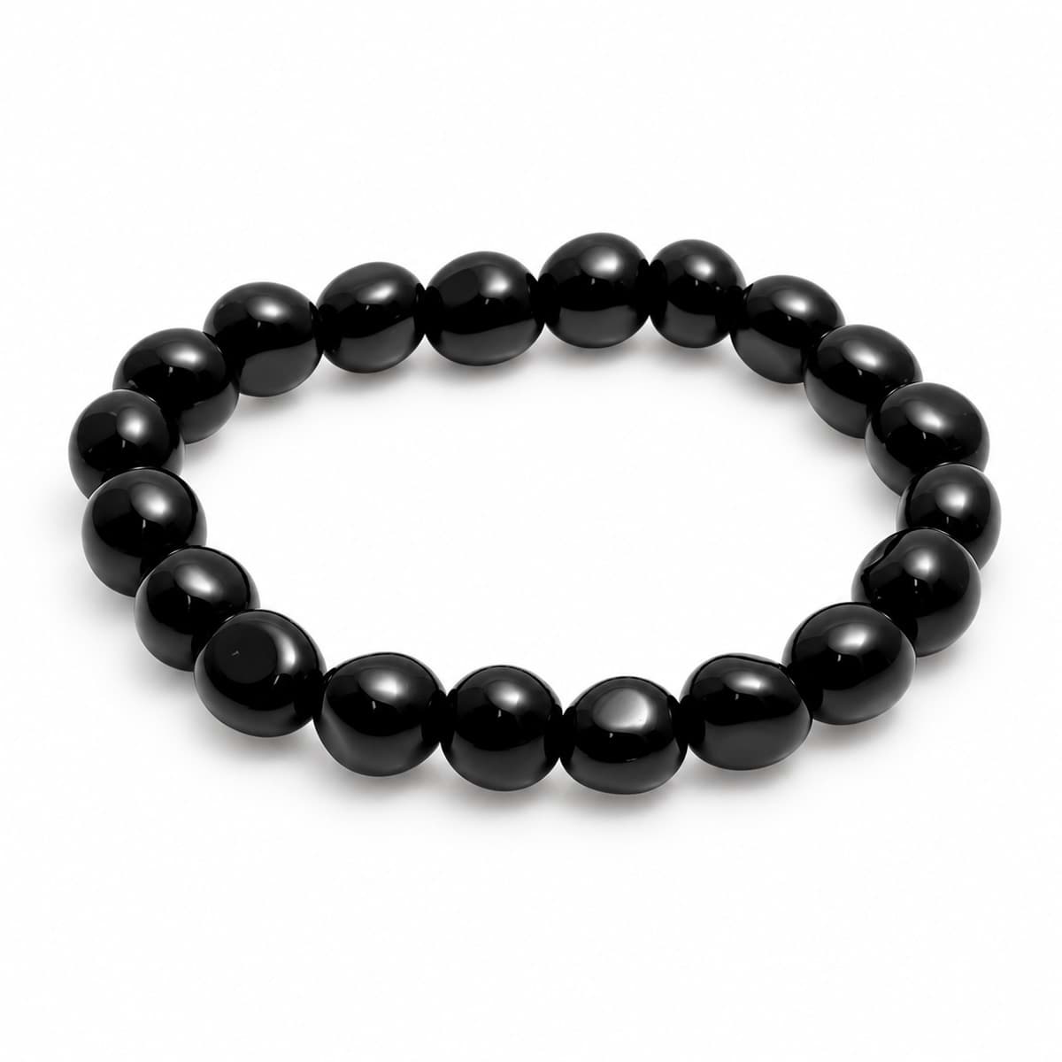 Obsidian Nuggets 10-12mm Armband