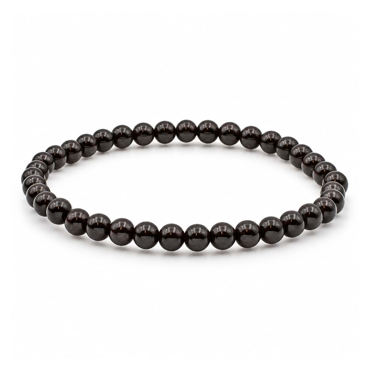 Obsidian Kugeln  4mm Armband