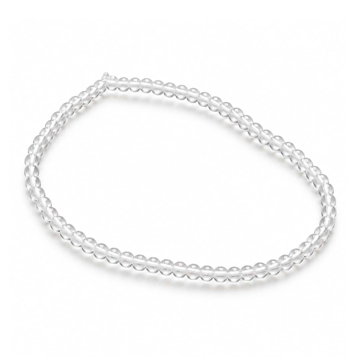 Bergkristall Kugeln  2mm Armband