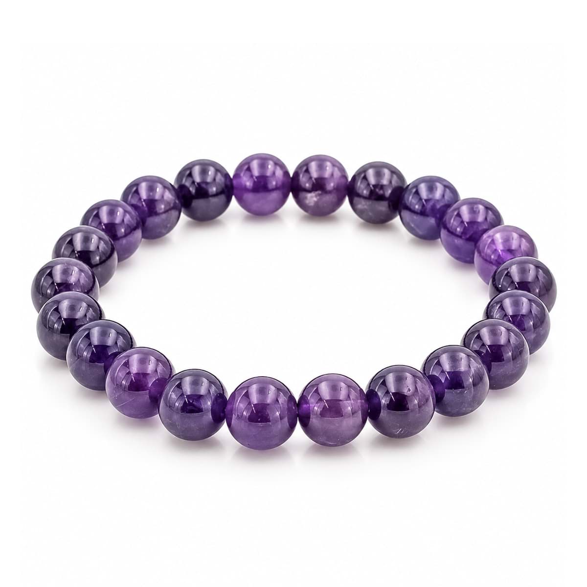 Amethyst Kugeln  8mm Armband