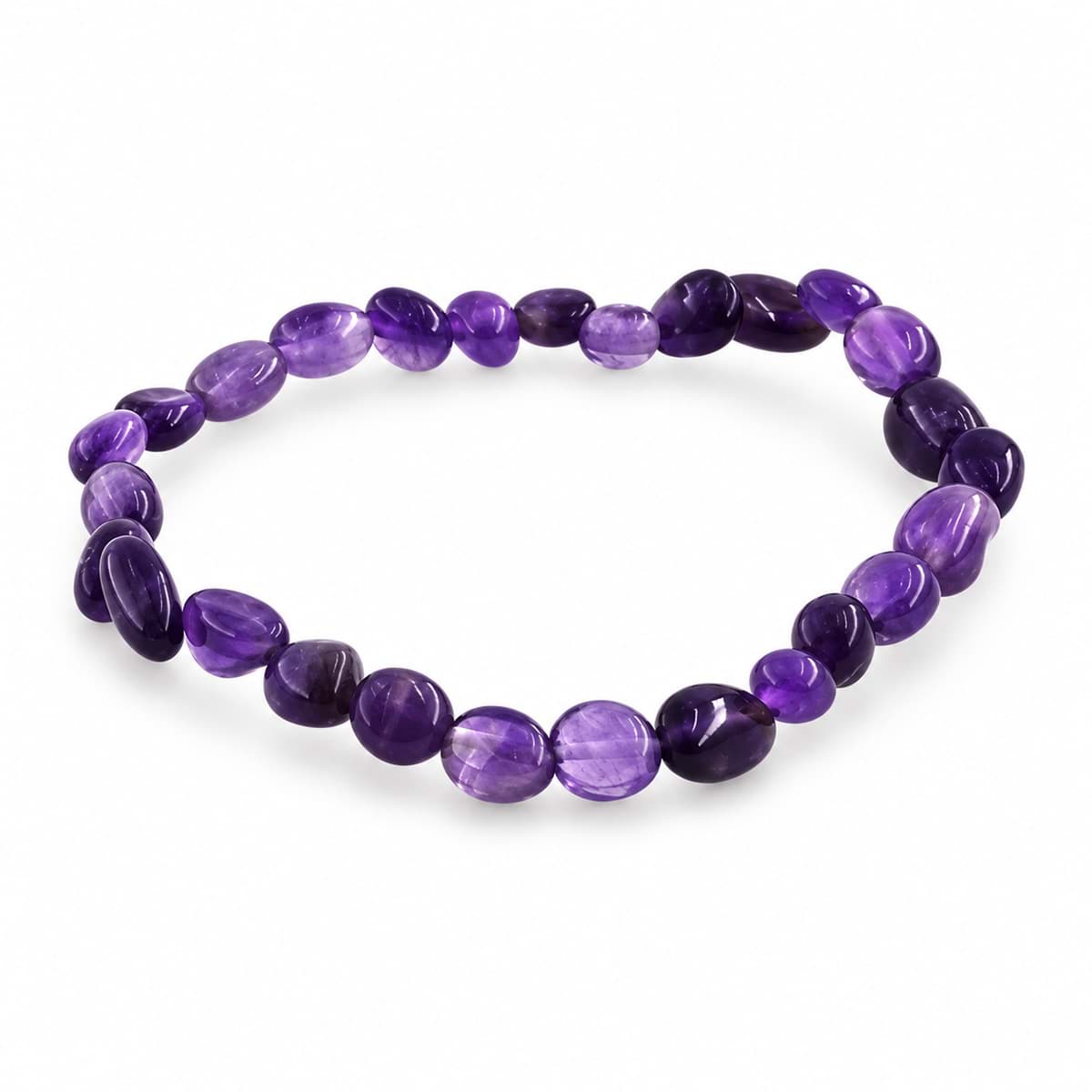 Amethyst Crazy Nuggets  6mm Armband