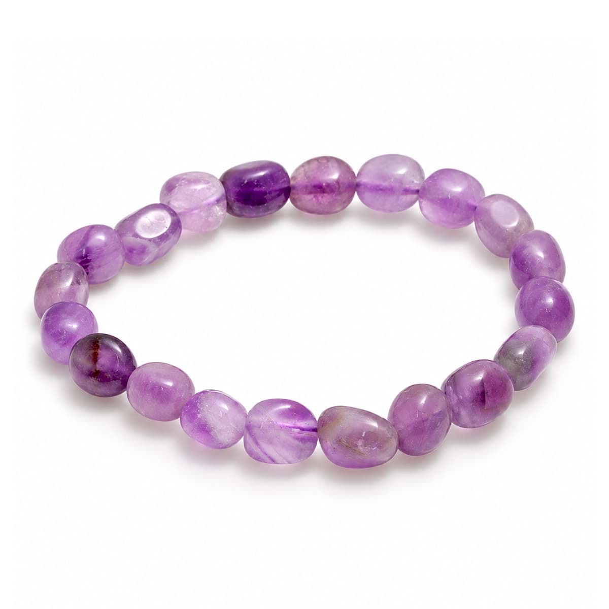 Amethyst Trommel 10-12mm Armband
