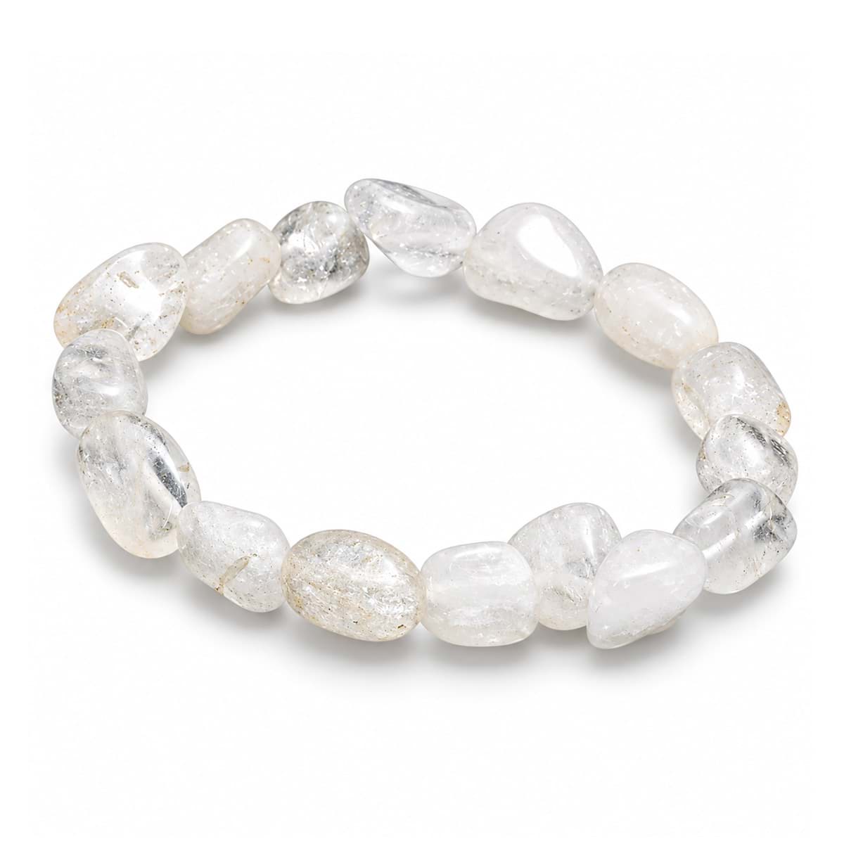 Bergkristall Crazy Nuggets  9-12mm Armband
