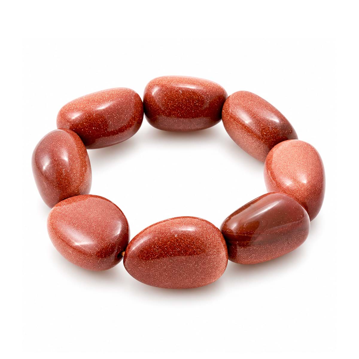 Goldfluss Trommel 18-22mm Armband (rot)