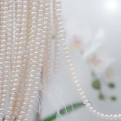 Fil de perles d'eau douce baroque 4.5-5mm