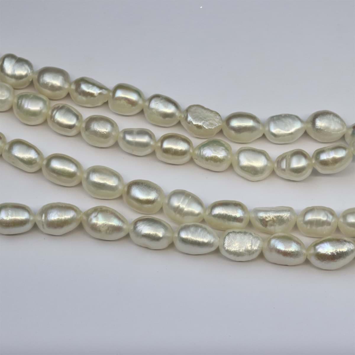 Süsswasser Perlen Barock 11x8mm Strang