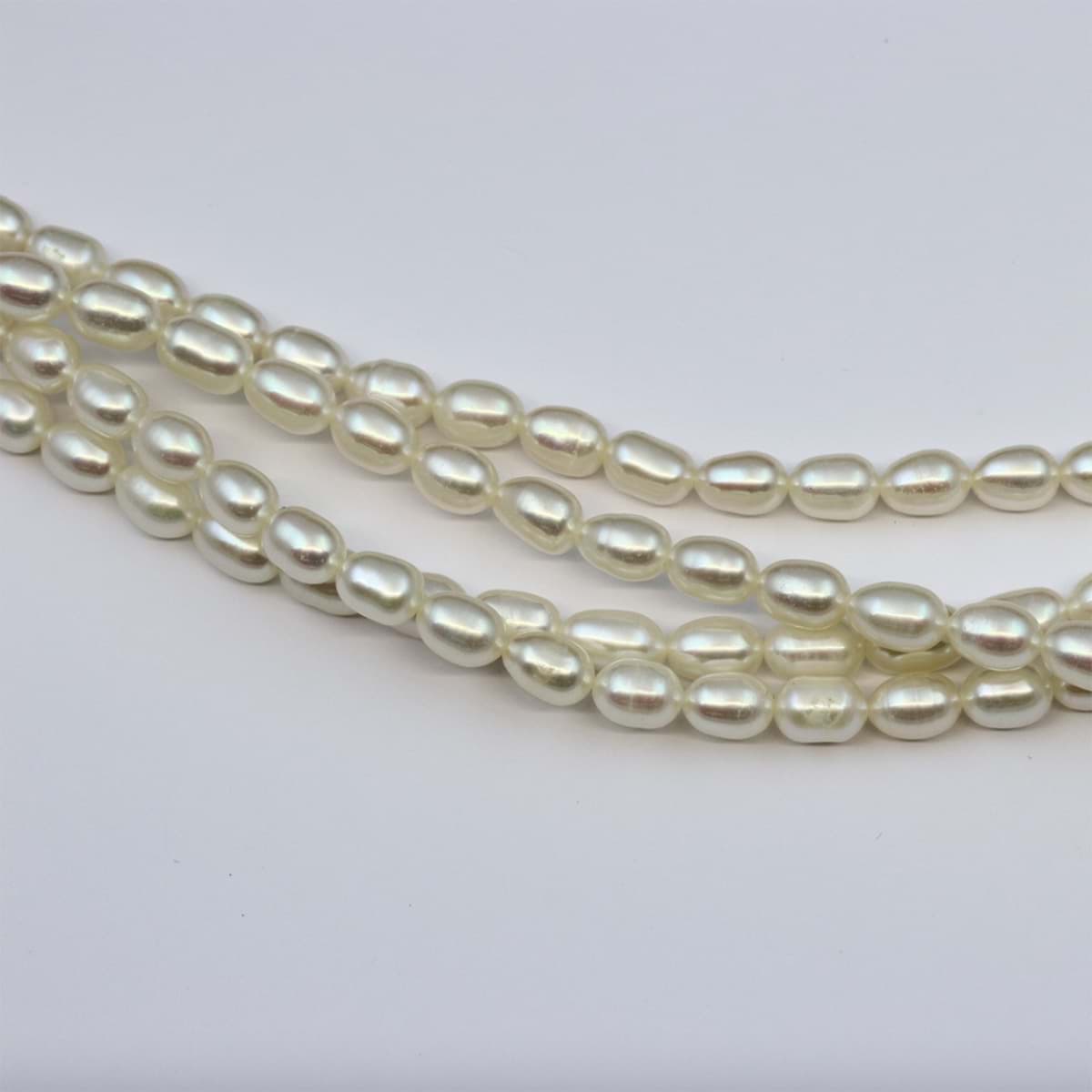 Süsswasser Perlen Reiskorn 7x5mm Strang