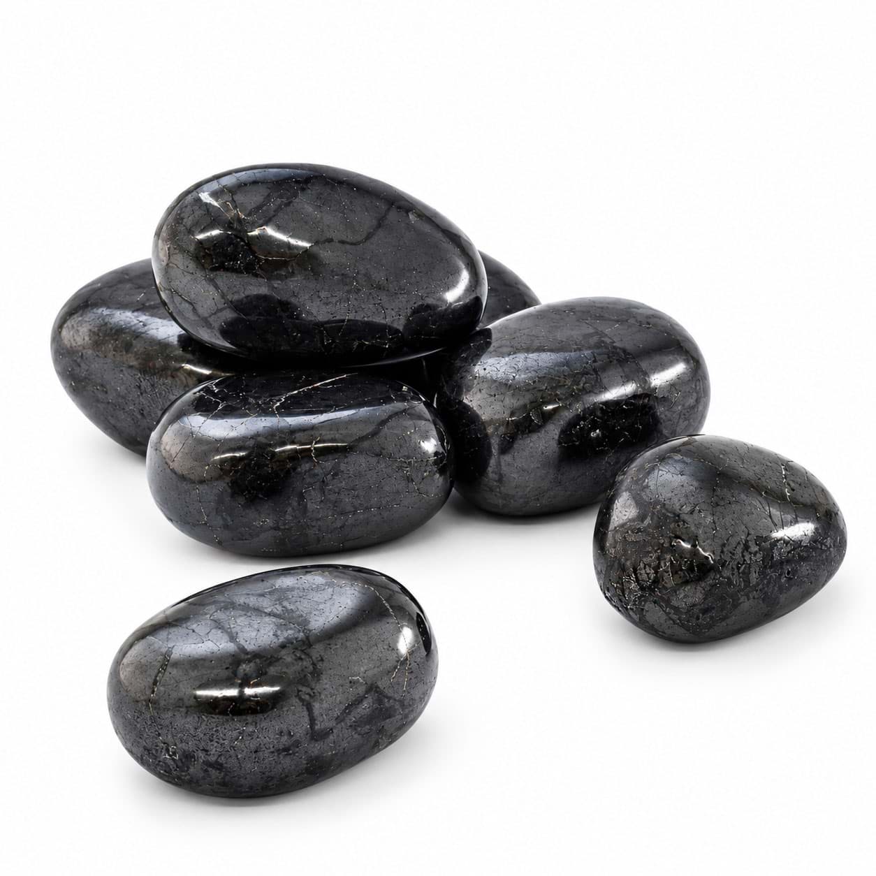 Schungit Trommelsteine gross (ca. 2-4cm) VE: 500g