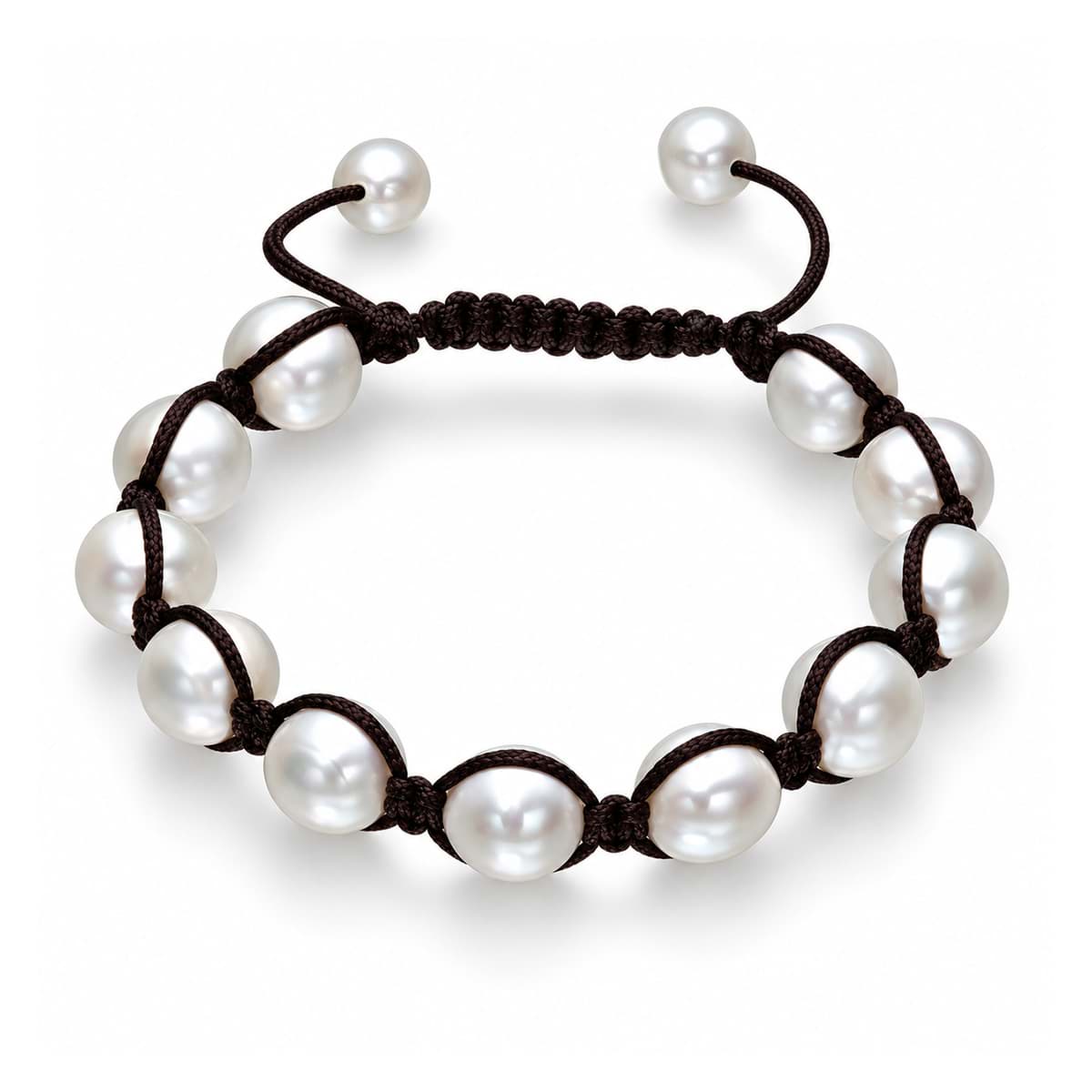 Perlen Armband "Summer-Breeze", Nylon-Faden eingefasst, verstellbar