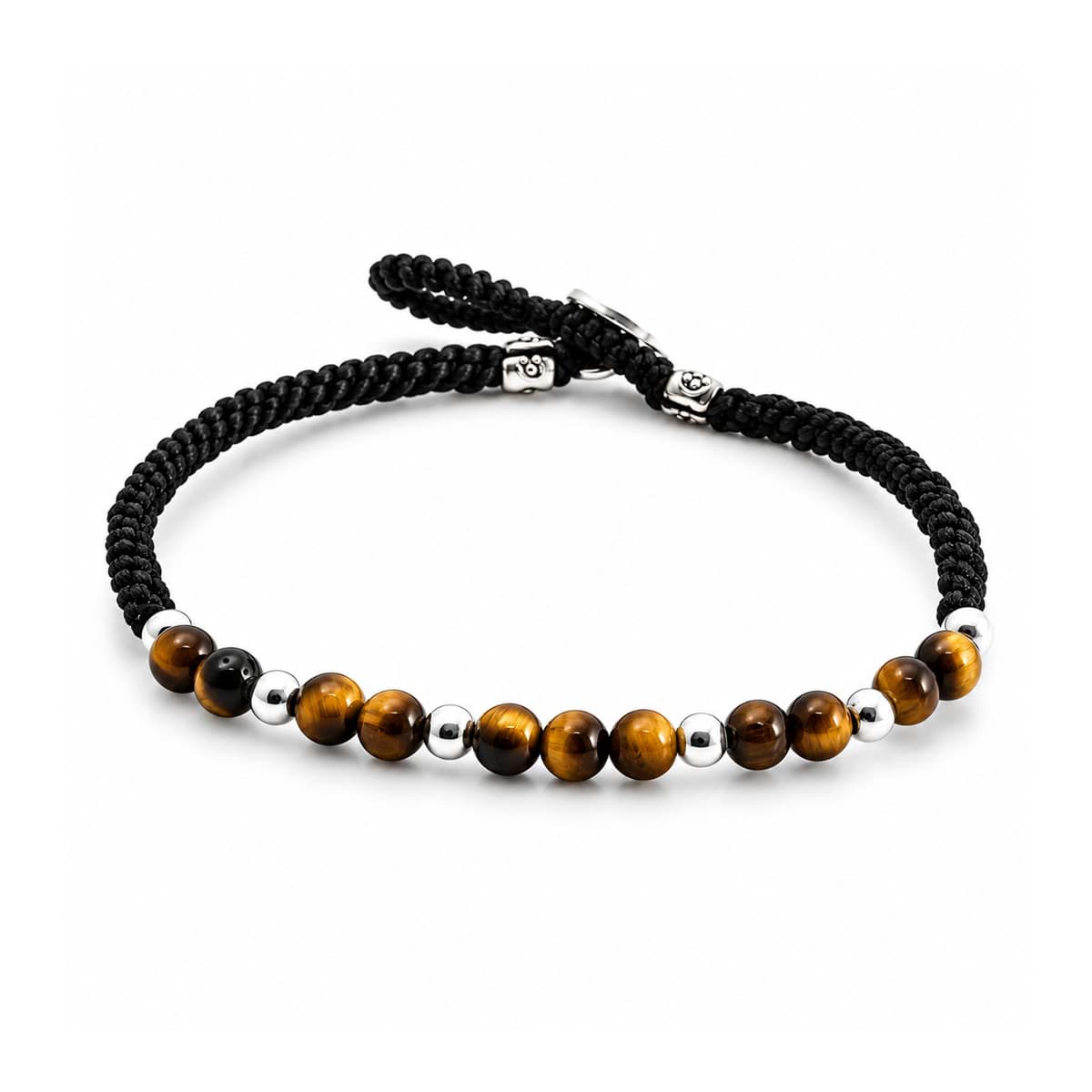 "Nylon". Tigerauge. Armband. Silber 925