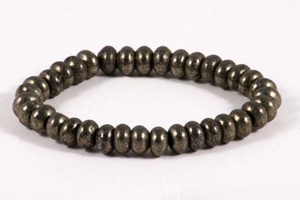 Bild von Pyrit Button 8mm Armband