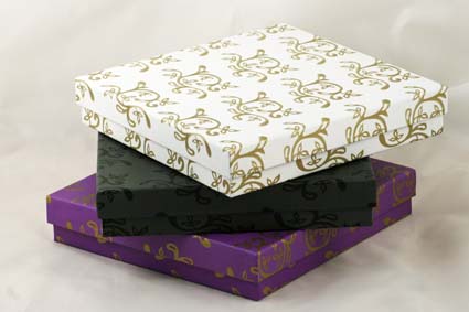 Image de Display Box "Quadrat 21x21x4cm" Floral