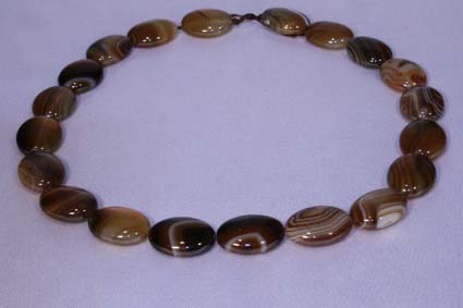 Bild von Sardonyx gefärbt Oval 15x20mm Strang