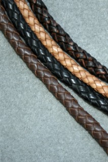 Bild von Lederband  geflochten  8mm, 10m Rolle