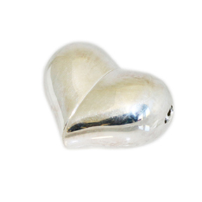 Image de Magnetverschluss Heart 28x22mm, Silber  925