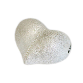 Bild von Magnetverschluss Heart 28x22mm, Silber  matt