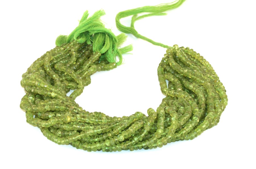 Immagine di Peridot fac. Button 4mm Strang