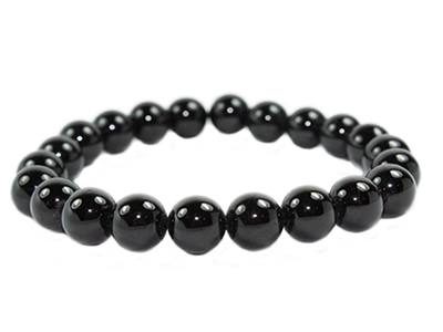 Bild von Tektit Kugeln 8mm Armband