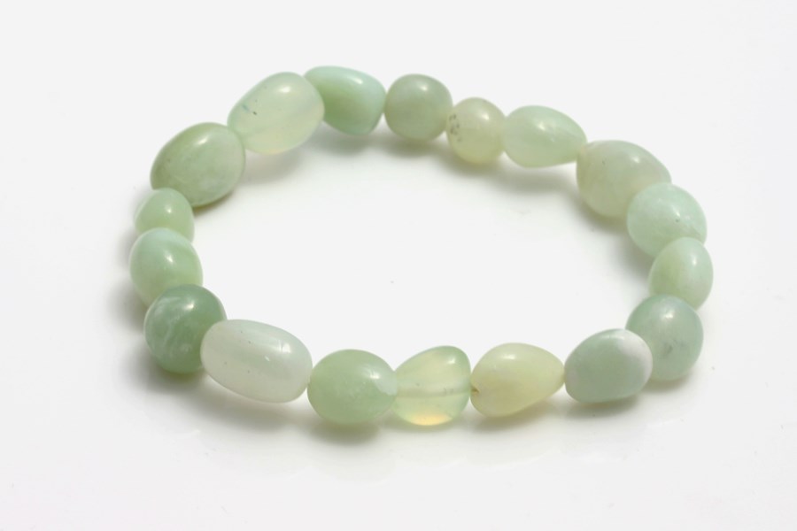 Immagine di China Jade Nuggets Crazy Armband ca. 9-12mm