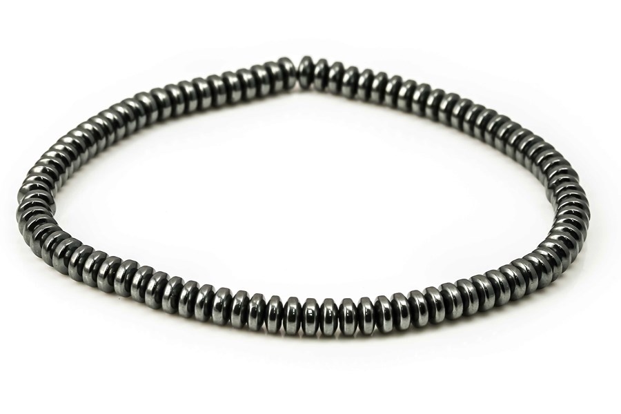 Bild von Hämatit Button  4mm Armband