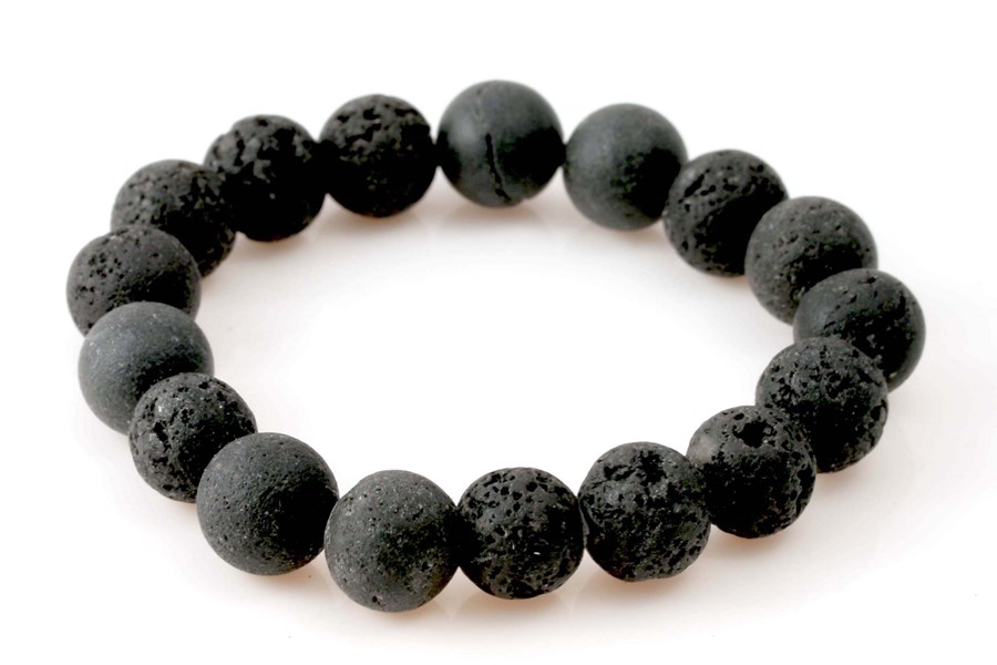 Bild von Lava Kugeln 12mm Armband