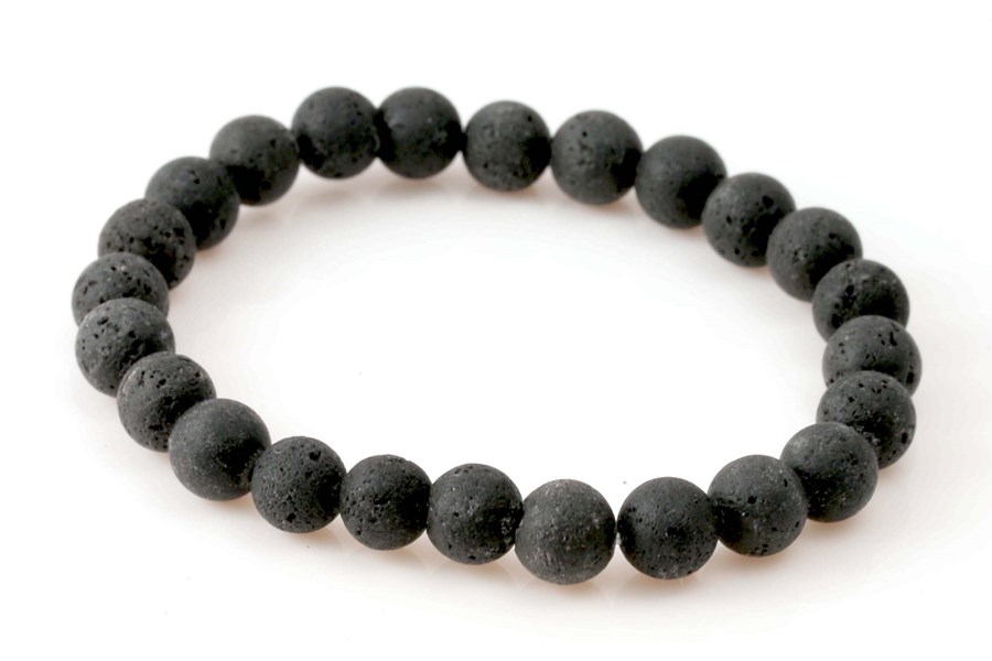 Bild von Lava Kugeln  8mm Armband