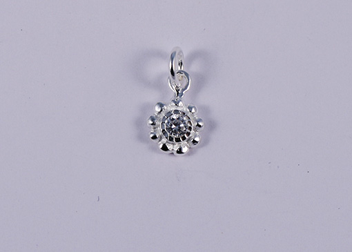 Image de Charm Sonne 8mm Anhänger, Silber 925