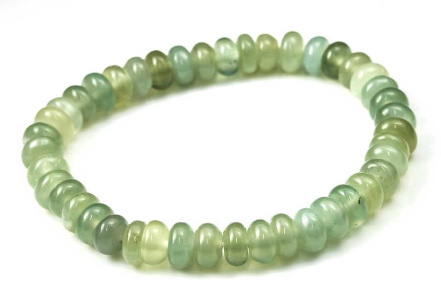 Image de China Jade Button 8mm Armband