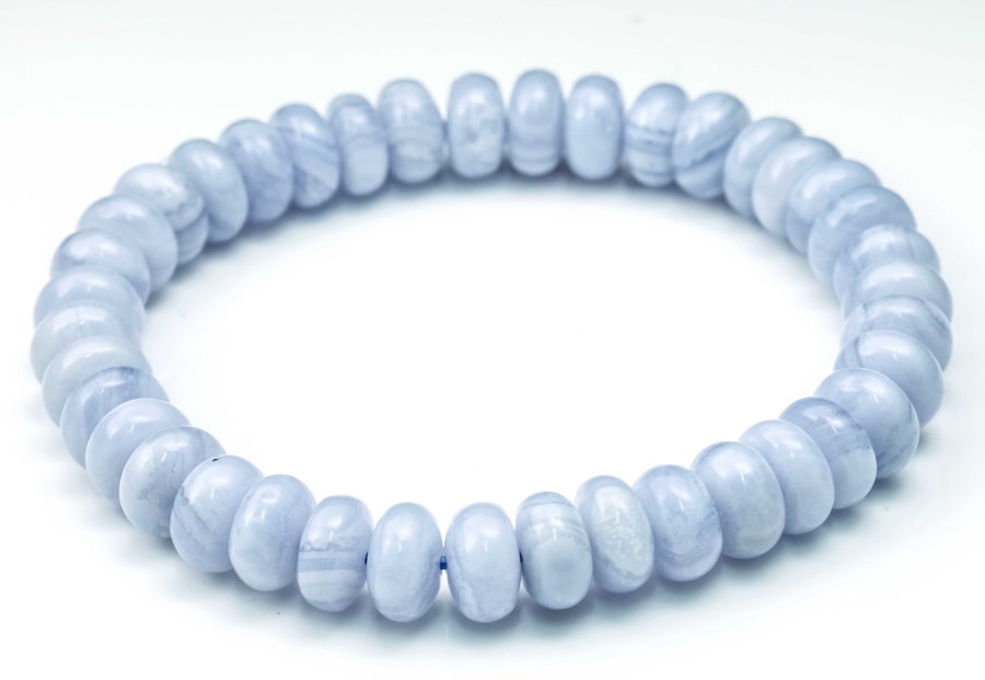 Bild von Chalcedon Button 8mm Armband