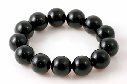 Bild von Onyx Kugeln 14mm Armband