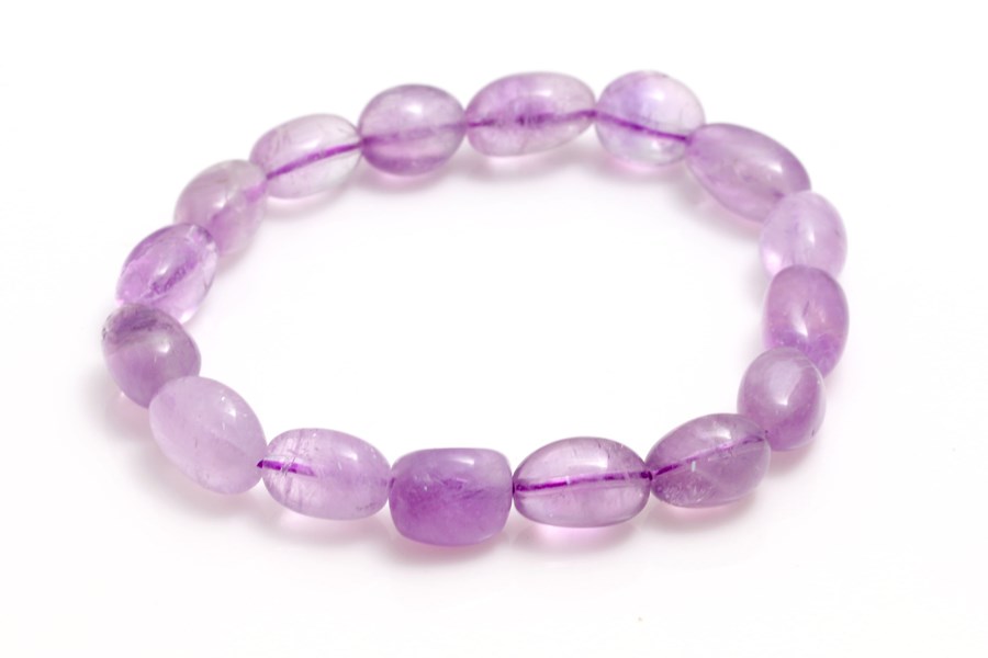 Bild von Amethyst Nuggets 10x12mm Armband Extra