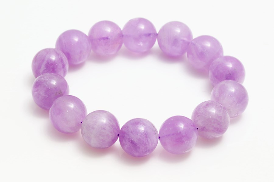 Image de Amethyst Kugeln 14mm (Lavendel) Armband