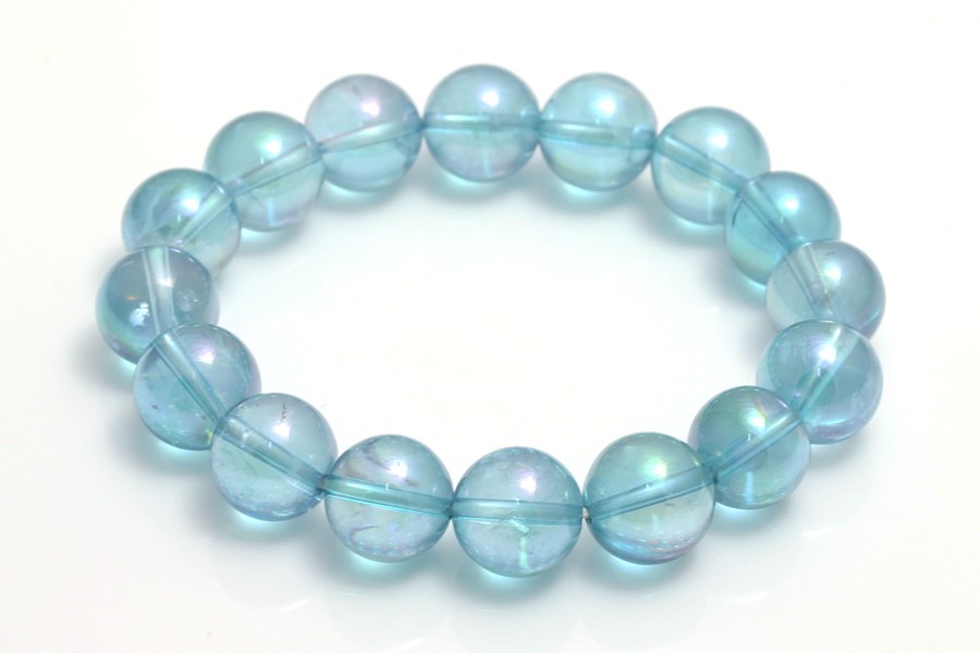 Image de Aqua Aura Kugeln 12mm Armband