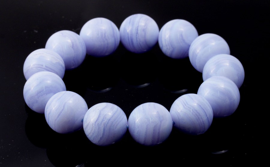 Chalcedon Kugeln 16mm Armband, TOP