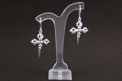Bild von Silber Ohrhänger "Kreuz" ca.45x22mm