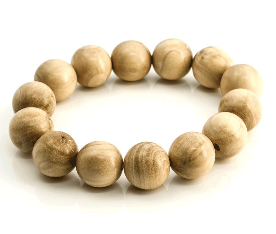 Sandelholz Kugeln 16-20mm Armband (Indien)
