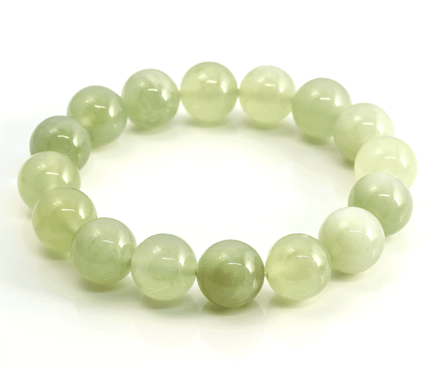 Bild von China Jade Kugeln 12mm Armband