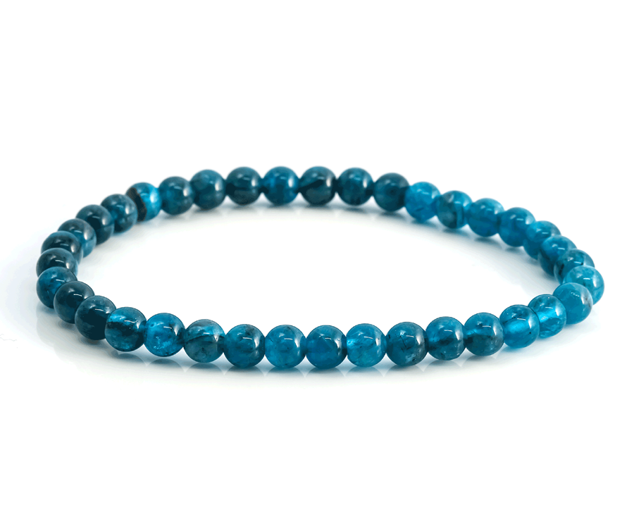 Image de Apatit blau Kugeln 5mm Armband