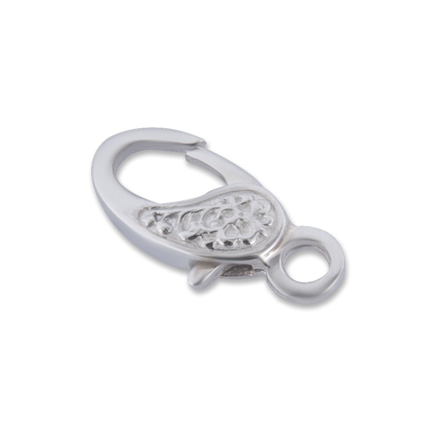 Bild von Fancy Karabiner 20x10mm, Silber 925