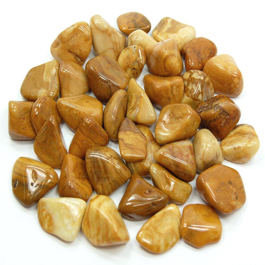 Bild von Gelber Jaspis Trommelsteine (VE: 250g)